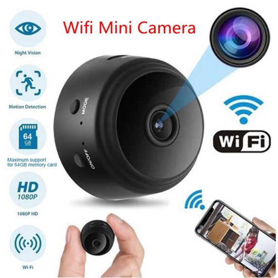 A9 Rechargeable Mini WiFi Ip Camera Full HD